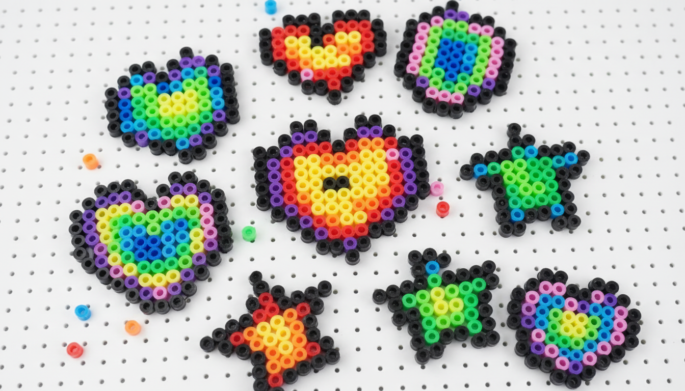 Colorful Perler Beads Art